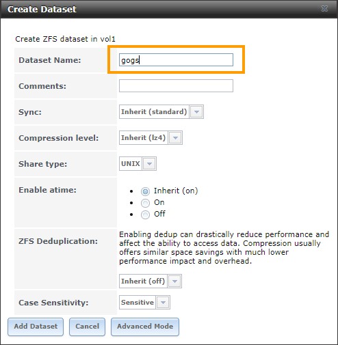 Create dataset